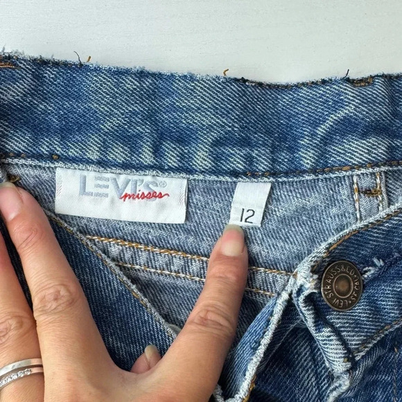 Vintage Levi’s Jeans Orange Tab Tapered Leg‎ High Rise Misses Size 12 Granny - Picture 9 of 12